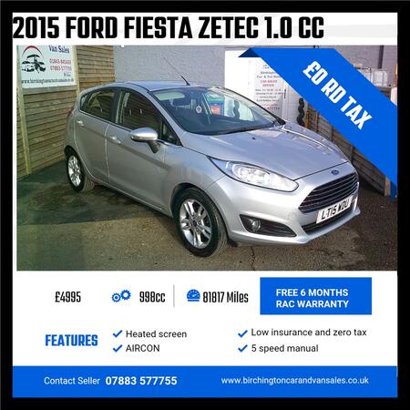 FORD FIESTA 1.0 Zetec